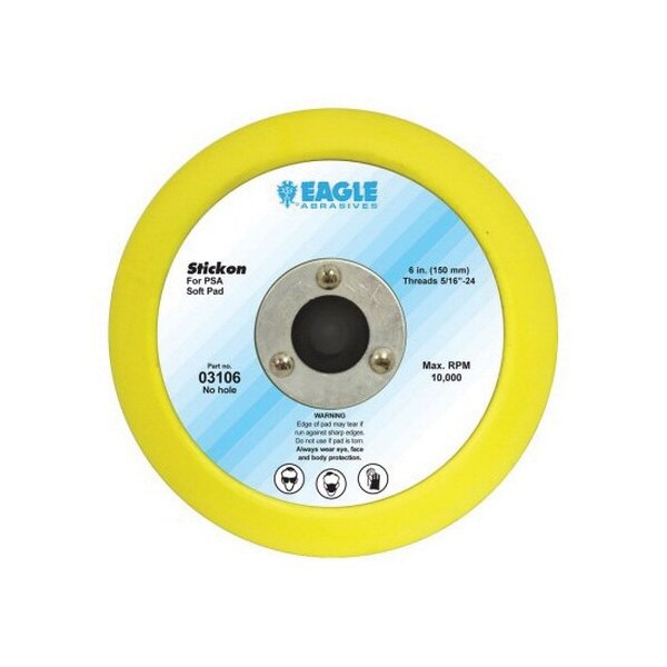 Eagle Abrasives 6' Back Up Pads-Soft, Stickon 3106 - main